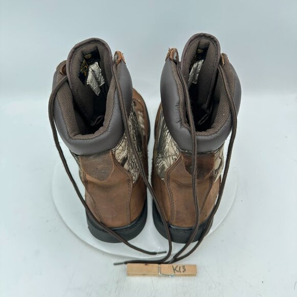 Guide Gear Waterproof Men Size 11 Brown Camouflage Leather Resistant Hiking Boot - Picture 9 of 12